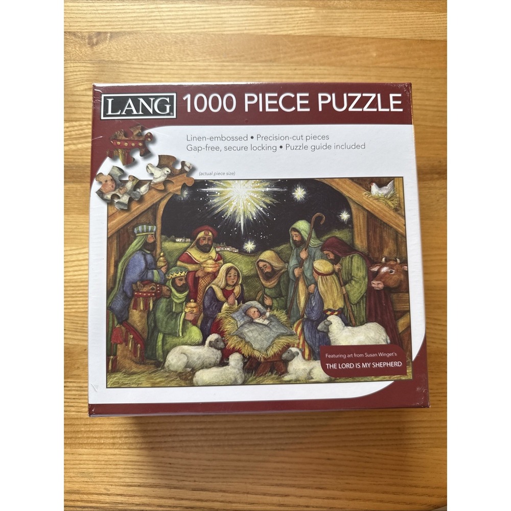 Lang The Lord Shepard 1000 Piece Jigsaw Puzzle Susan Winget Nativity SEALED New